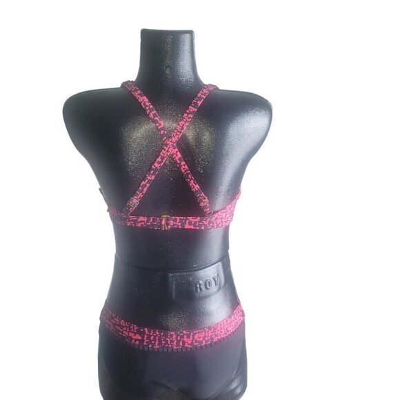 Simon Chang Black and Pink Bikini Swimsuit 10 - Picture 6 of 7